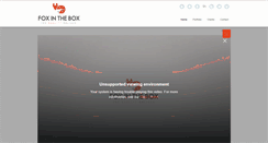 Desktop Screenshot of foxinthebox.ro